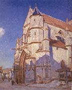 Alfred Sisley The Church at Moret oil painting on canvas
